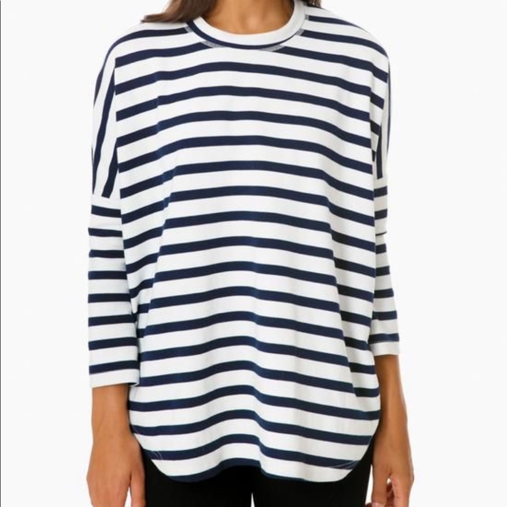 Tuckernuck Capri striped swing sweatshirt